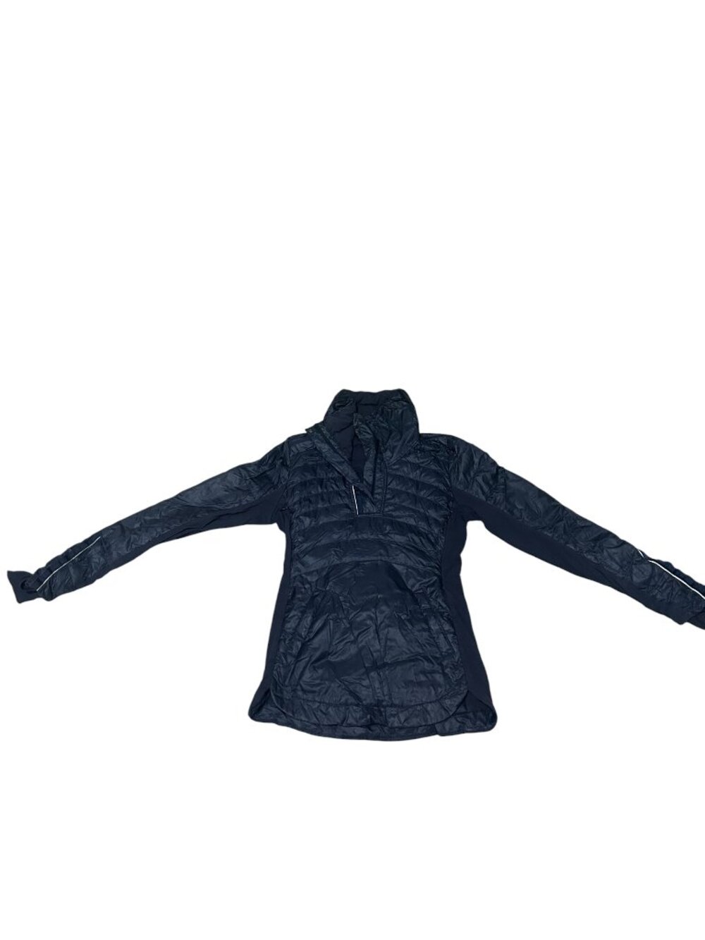 Lululemon Women’s Quilted Half-Zip Jacket Navy Blue - Picture 3 of 5